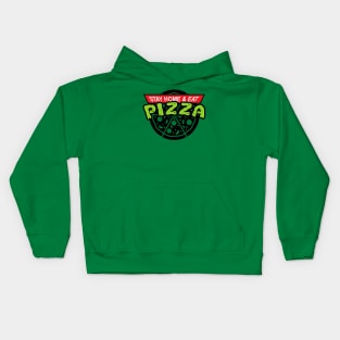 Stay Home and Eat Pizza Kids Hoodie